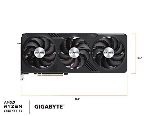 GIGABYTE Radeon RX 7900 XTX Gaming OC 24G Graphics Card, 3X WINDFORCE Fans, 24GB 384-bit GDDR6, GV-R79XTXGAMING OC-24GD Video Card