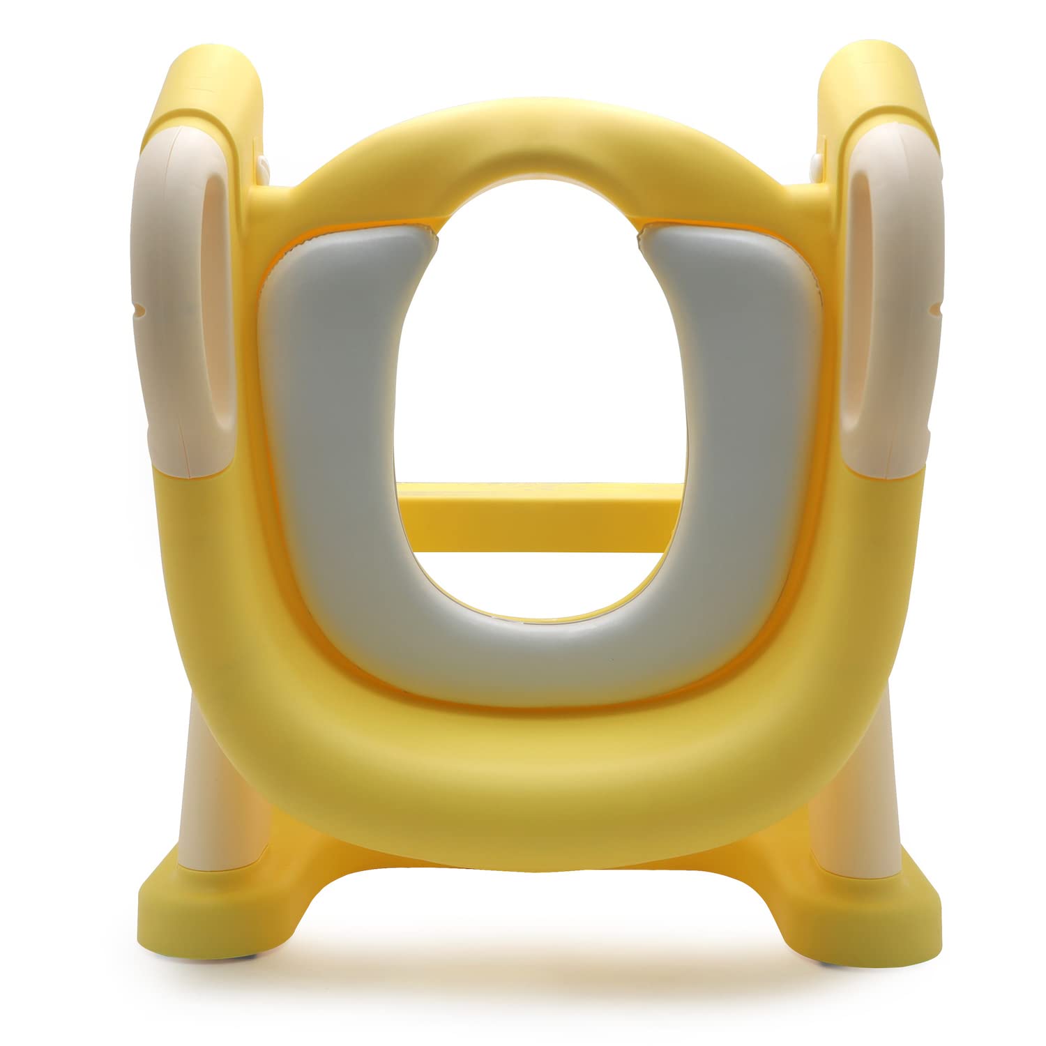 HongK- Baby Yellow Wider Step Toddler Potty Training Seat Ladder Toilet Chair Infant Kid Bathroom Trainer