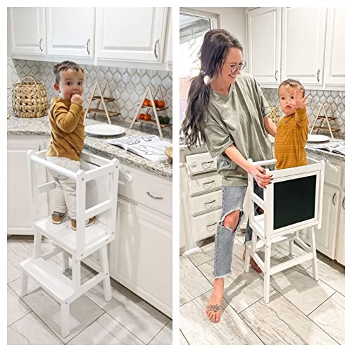 Kitchen Step Stool for Toddlers, Montessori Kids Learning Stool,Baby Standing Tower for Counter,Children Standing Helper