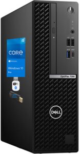 dell optiplex 7090 sff desktop computer, intel core i5-10500 upto 4.5ghz - 32gb ram, 512gb nvme ssd + 1tb hdd backup, wi-fi, bluetooth, dvd, displayport, hdmi - windows 10 pro (renewed)