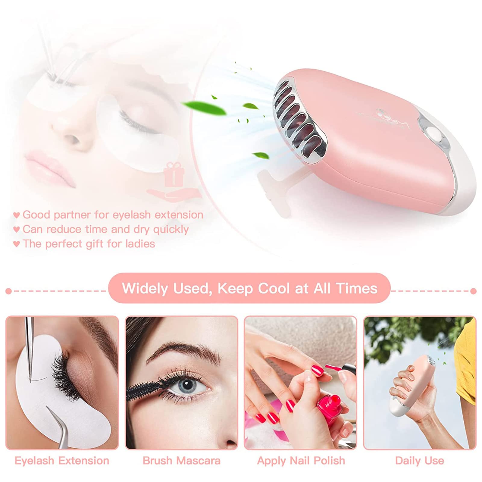 Shmian Lash Shampoo for Lash Extensions, 50ml Eyelash Foam Cleanser and 50 Pcs Eyelash Brush and Rinse Bottle Mini Fan Oil Free/Sulfate Free Eyelash Wash Remover For Eyelash Extension Makeup Removel