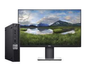 dell optiplex 5060 micro intel core i5-8500t 2.1ghz, 8gb ram, 256gb ssd, windows 11 pro 64bit 24" lcd (renewed)