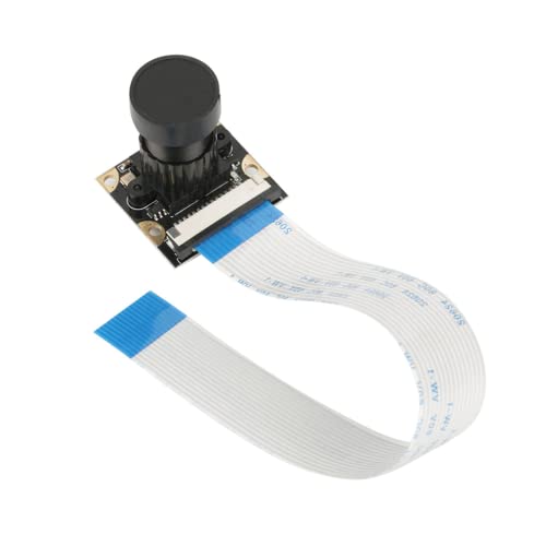 5MP Camera Module, Webcam Board OV5647 Chip Easy Installation Clear Image High Sensitivity with 15cm Ribbon Cable for Raspberry Pi B 3 2