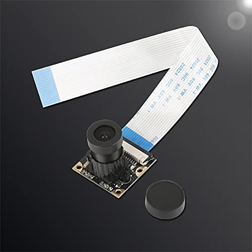 5MP Camera Module, Webcam Board OV5647 Chip Easy Installation Clear Image High Sensitivity with 15cm Ribbon Cable for Raspberry Pi B 3 2