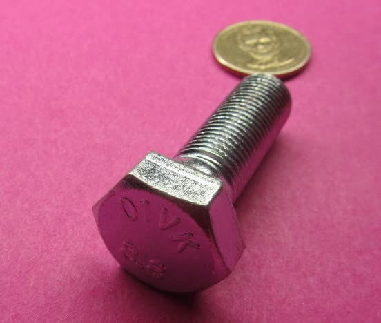 Class 8.8 Zinc Steel Bolts FT M14 x 1.5 mm x 45 mm Long 10 pcs