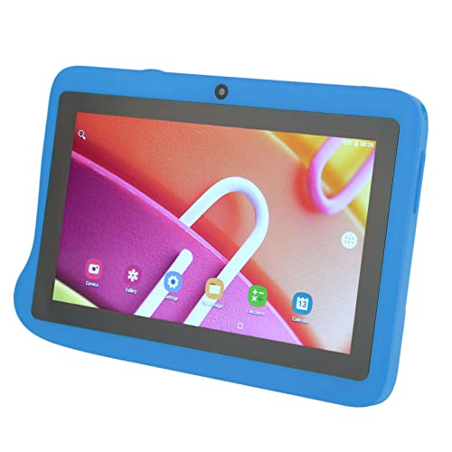 Naroote Kids Tablet, US Plug 100-240V HD Tablet 4GB 32GB 2.4G 5G WiFi for Android 10.0 for Photograph (Blue)