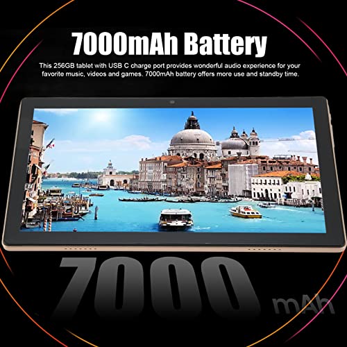 Tablet, 10 Inch Tablet 2.4G 5G WiFi 8 Cores 4GB 256GB US Plug 100-240V for 11 for Reading (US Plug)