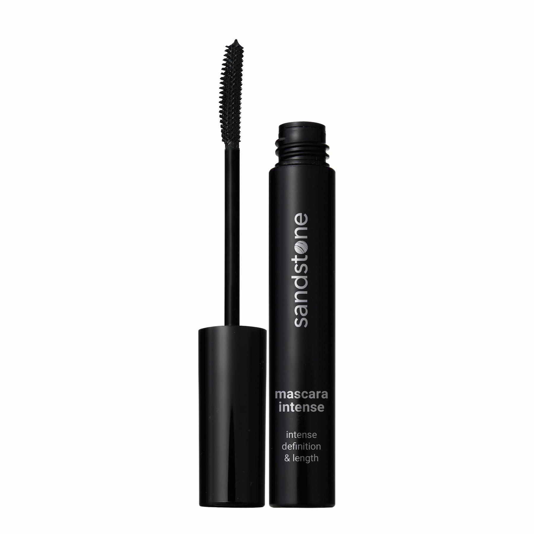 Sandstone Scandinavia Hypoallergenic Mascara Sensitive Eyes - Smudge-Proof, Sweatproof, Lengthening Mascara with Intense Volume - Vegan, Non Toxic Mascara Black