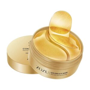 anti-aging 24k gold under eye mask-60 piece for puffy eyes, dark circles, eye bags,wrinkles, puffiness with collagen and vitamins, look less tired, hyaluronic acid collagen under eye pads