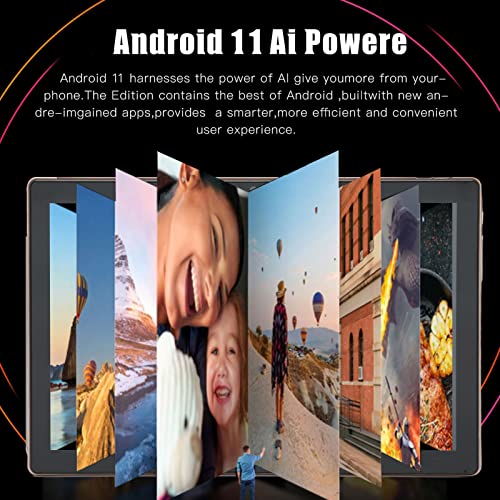 Tablet, 10 Inch Tablet 2.4G 5G WiFi 8 Cores 4GB 256GB US Plug 100-240V for 11 for Reading (US Plug)