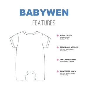 BABYWEN Custom New England Baby Football Graphic Jersey Bodysuit Personalized with Name and Number