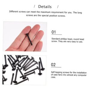 60 Pcs Water Cooling Row Screw Case Fan Screw Kit Self Tapping Screw Computer Fan Accessories Cooling Fan Mount Screws Fan Mounting Screws Computer Cooling Fan Screws