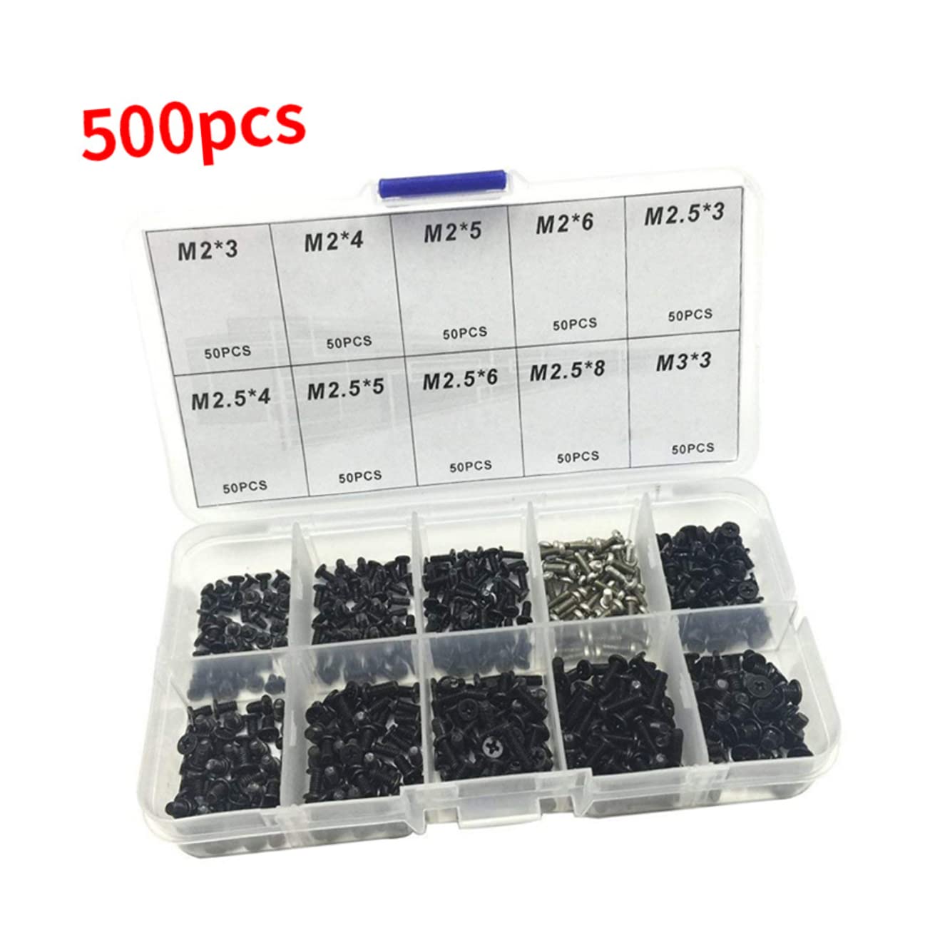 VILLCASE 1500 Pcs Meebook Cross Head Screw Laptop Repairing Screws Laptop Screws Kit Laptop Computers Cross Recessed Latop Machine Repairing Screws Bolts Suit Metal Repair Tool