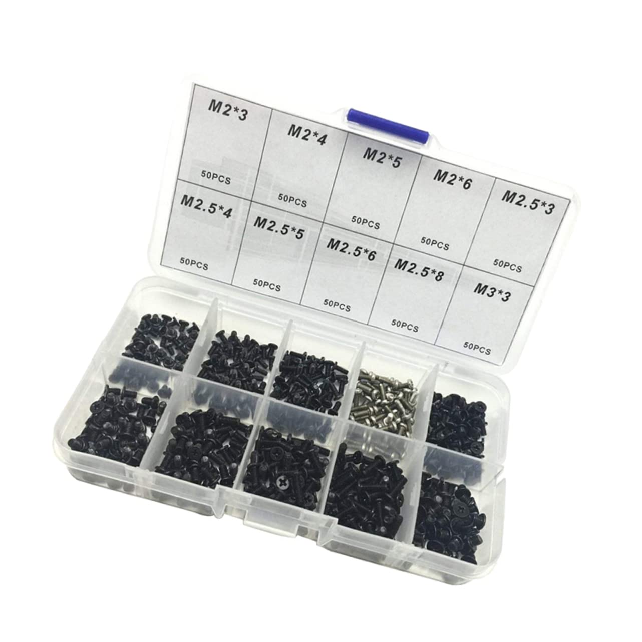 VILLCASE 1500 Pcs Meebook Cross Head Screw Laptop Repairing Screws Laptop Screws Kit Laptop Computers Cross Recessed Latop Machine Repairing Screws Bolts Suit Metal Repair Tool