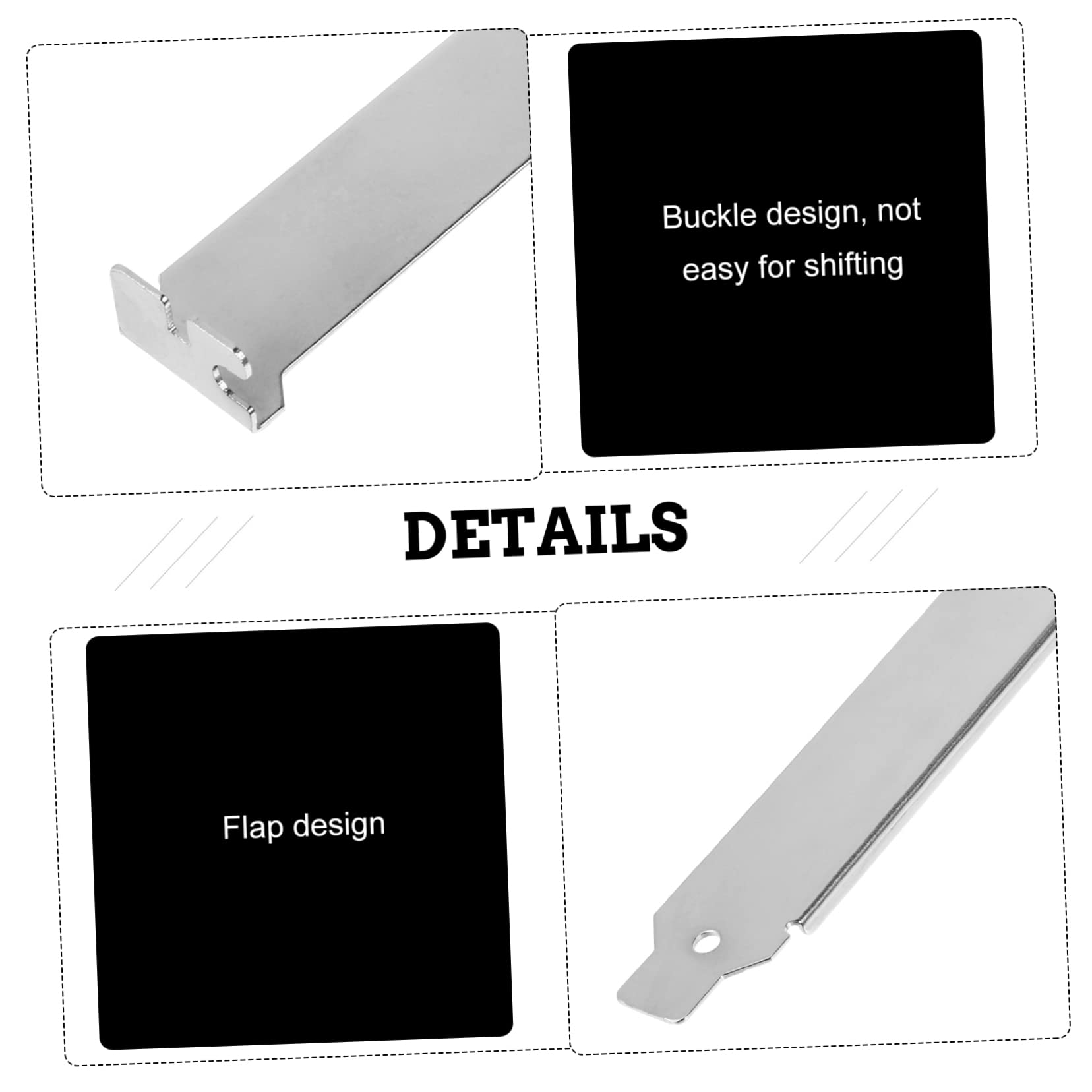 12pcs Pci Slot Cover Computer Accessory Pci Slot Blanking Plate Computer Case Blank Chassis Bits Block Computer Chassis Block Computer Part Pci l Blank Bracket