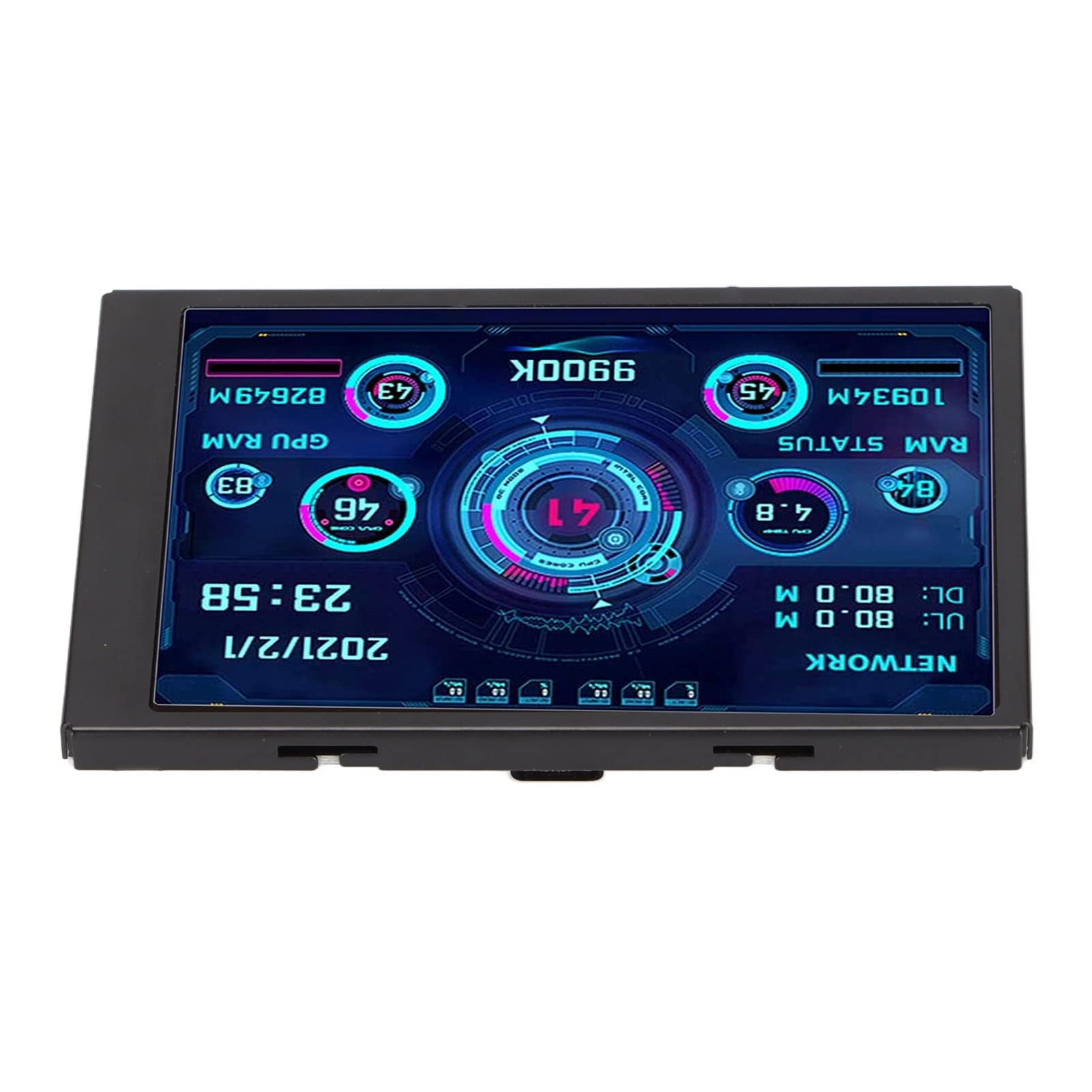 Yoidesu IPS USB Mini Screen, 3.5in Data Monitor CPU GPU RAM PC Sensor Panel Display Temperature Monitor Computer Temp Monitor Host Extended Display for Windows System