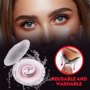 Kaylash Reusable Adhesive Eyelashes, Kayla Beauty Self Adhesive Lashes, Jesiibel Reusable 3D Self Adhesive Eyelashes, Thick Natural Lashes Makeup Fake Eyelashes, Women Self-adhesive Eyelashes-Natural1