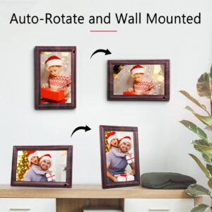 Digital Photo Frame, Canupdog IPS Touch Screen Digital Picture Frame,16GB Storage Motion Sensor Auto-Rotate Electronic FrameShare Photos via Frameo APP