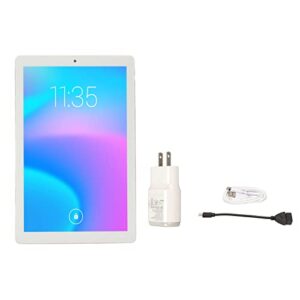 HD Tablet, 1960x1080 IPS 10.1in Tablet 6GB RAM 128GB ROM 2.4G 5G WiFi Dual Band for Working (US Plug)