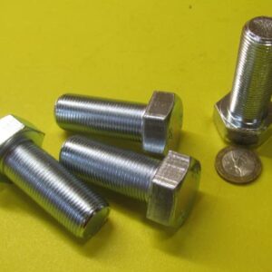 Class 8.8 Zinc Steel Bolts FT M20 x 1.5 mm x 50 mm Long 4 pcs