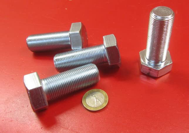 Class 8.8 Zinc Steel Bolts FT M20 x 1.5 mm x 50 mm Long 4 pcs