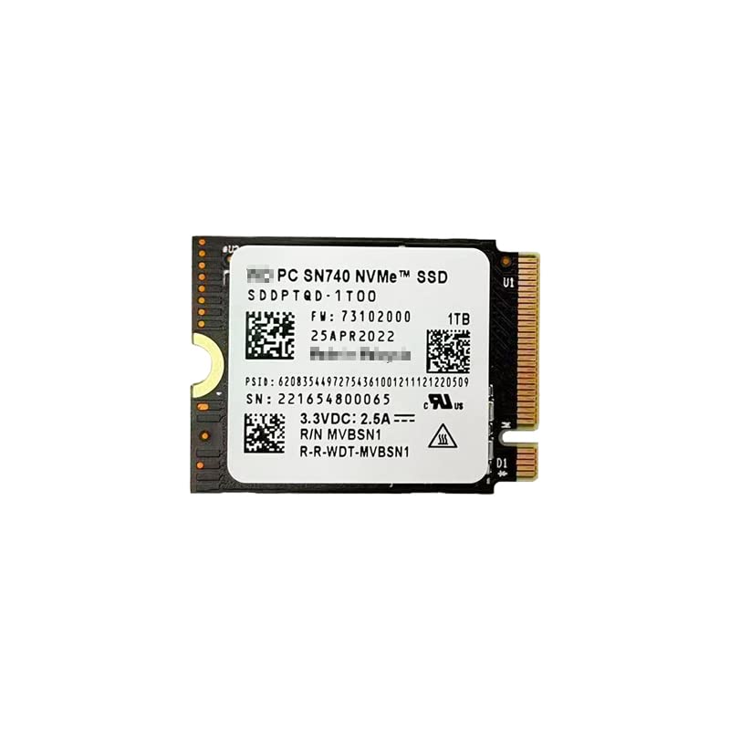 SN740 2T M.2 2230 PCIE4.0x4 Soild State Drive for Steam Deck, for rog X