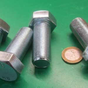 Class 8.8 Zinc Steel Bolts FT M20 x 1.5 mm x 50 mm Long 4 pcs