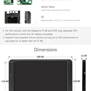 waveshare 8inch 2K Capacitive Touch Display, Compatible with Raspberry Pi 5/ 4B and CM4, 1536×2048, IPS, High Compatibility