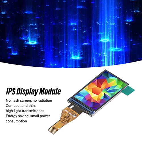 135x240 Resolution IPS Display Module, ST7789V Drive Non Flash Compact IPS Display Module Bright Quick Response Energy Saving for Controller Board