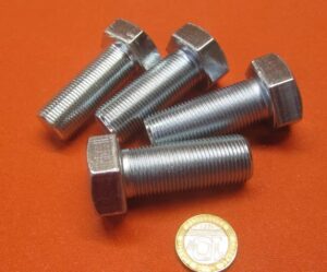 class 8.8 zinc steel bolts ft m20 x 1.5 mm x 50 mm long 4 pcs