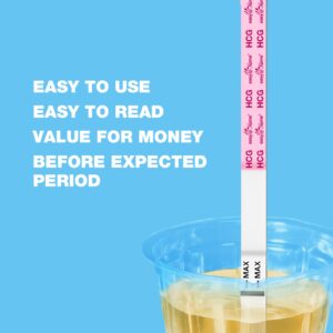 Ovulation & Pregnancy Test Strips Kit: Easy@Home 25 Ovulation Tests 10 Pregnancy Tests & 35 Large Urine Cups - Powered by Premom Ovulation APP | 25LH + 10HCG + 35 Urine Cups