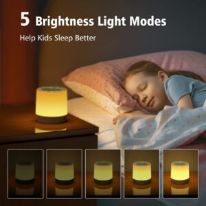 White Noise Machine, ZEALOT Sleep Sound Machine with 20 Soothing Sounds, 6 Colors Night Light, 4 Timers Adjustable for Babies Sleep, 3-in-1 Bluetooth Speaker for Adult, Kids, Babies