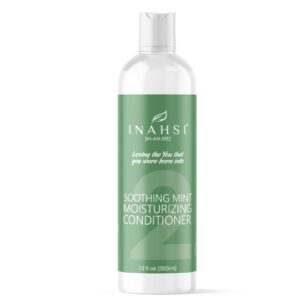 Soothing Mint Moisturizing Conditioner, 12 oz - Plant-Based Formula for Naturally Curly Hair, Hair Products for Men, Women, and Kids, Made in USA