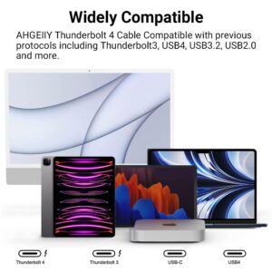 AHGEIIY Thunderbolt 4 Cable 3.3 ft, USB 4 Thunderbolt Cable Supports 8K Display / 40Gbps Data Transfer / 100W Charging USB C to USB C Cable, for Type-C MacBooks iPad Pro Hub Docking Steam Deck etc..