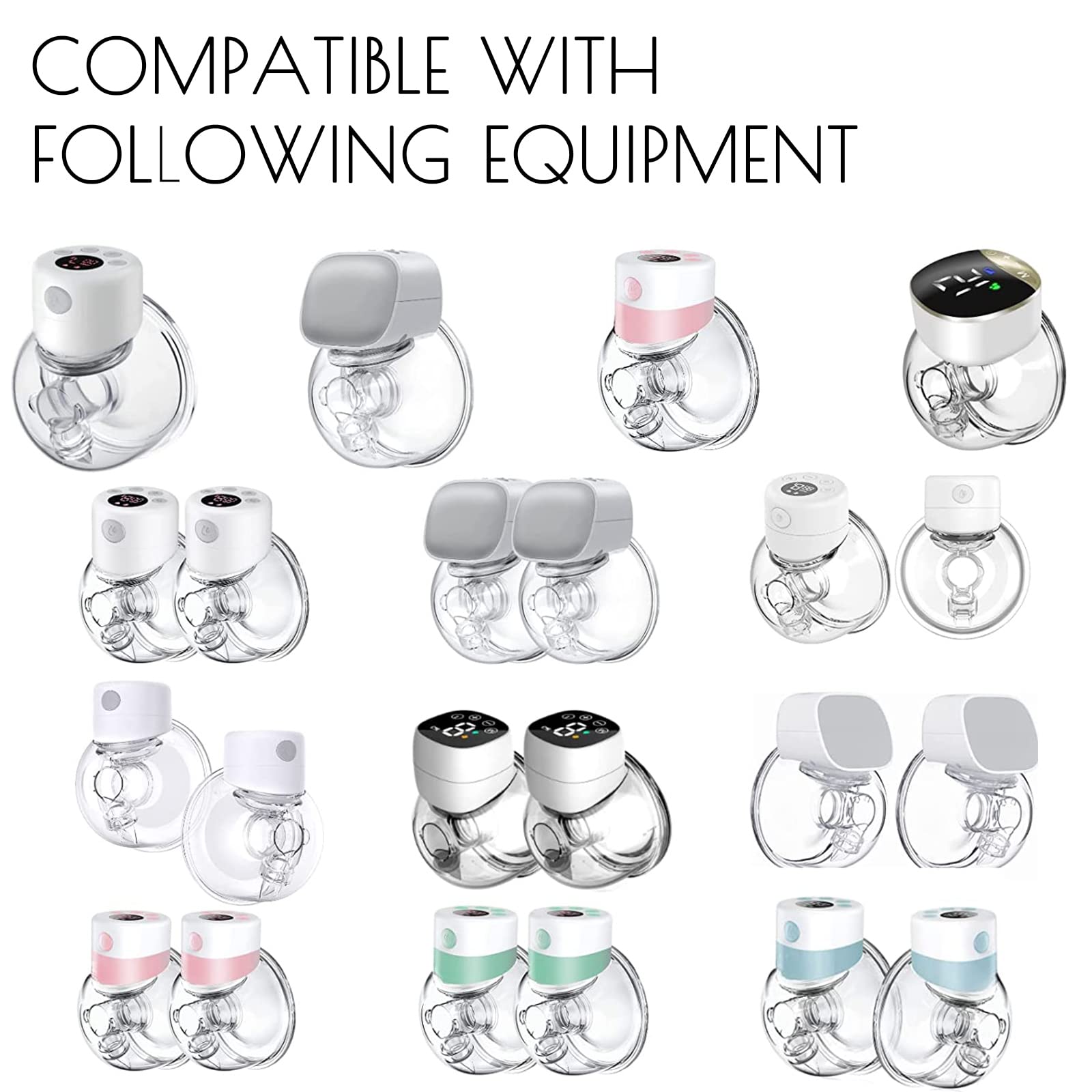 Mompmuir Linker Compatible with Momcozy/TSRETE/HAUTURE/PADRAM/LoveOfLive/OMFMF, Use with Wearable S9 Pro/S10/S12 Parts Replace, Wearable Breast Pump Accessories Connector - 1 Pack