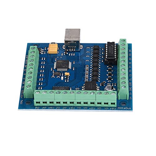 Breakout Board Interface, Motion Controller 100KHz 4 axis Linkage USB Stepper Servo Driver Motion Control Card, Desktop Barebones