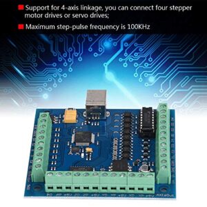 Breakout Board Interface, Motion Controller 100KHz 4 axis Linkage USB Stepper Servo Driver Motion Control Card, Desktop Barebones