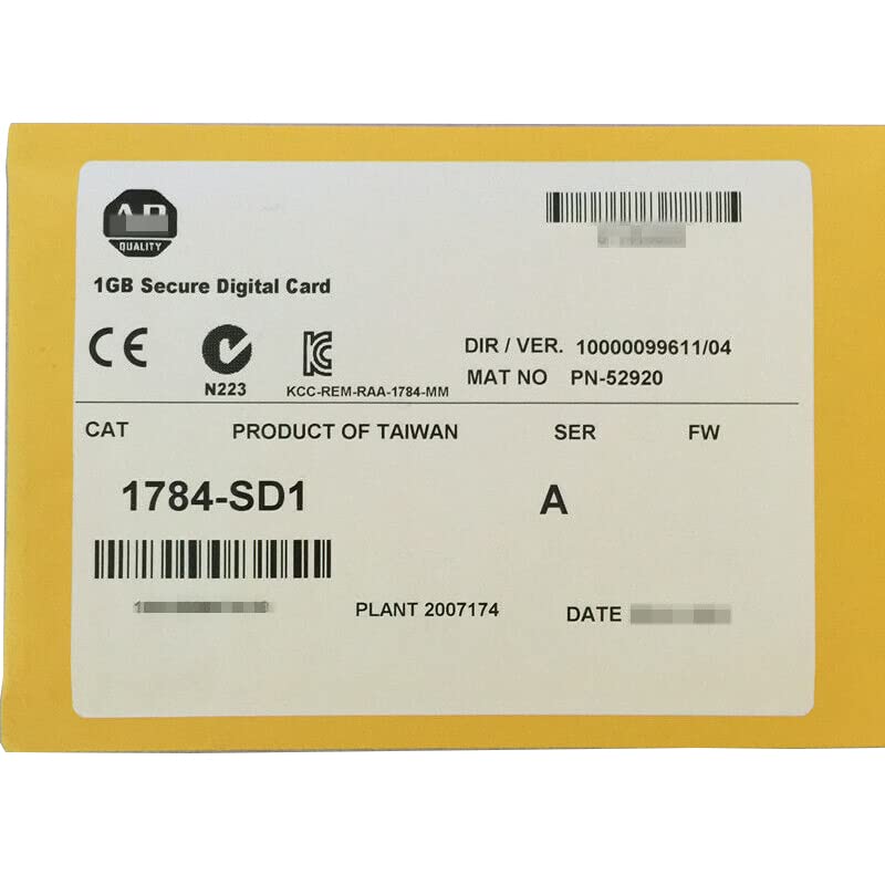 1784-SD1 Secure Digital Card 1784SD1 Sealed in Box 1 Year Warranty Fast Shipment Sealed in Box 1 Year Warranty Fast Shipment