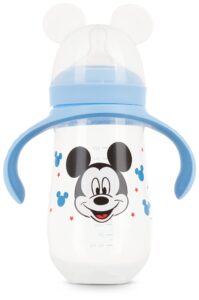 disney sippy cups for toddlers, learner sippy cups for kids with pacifier, bpa-free trainer cup with handles, leak-proof minnie mouse and mickey mouse sippy cups, perfect unisex gift for children