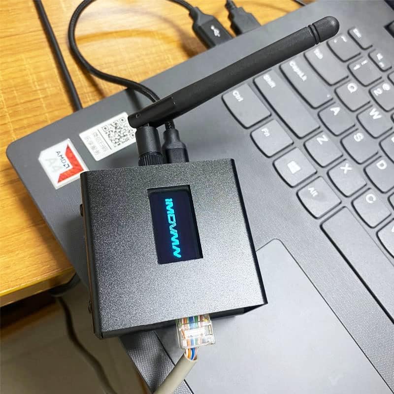 MMDVM Nano Hotspot - Portable NanoPi NEO with NanoHat OLED MMDVM with External WiFi Module | Allwinner H3 RAM 512MB Ubuntu Ready | Supports C4FM YSF NXDN DSTAR P25 DMR | CNC Alloy Case Heatsink