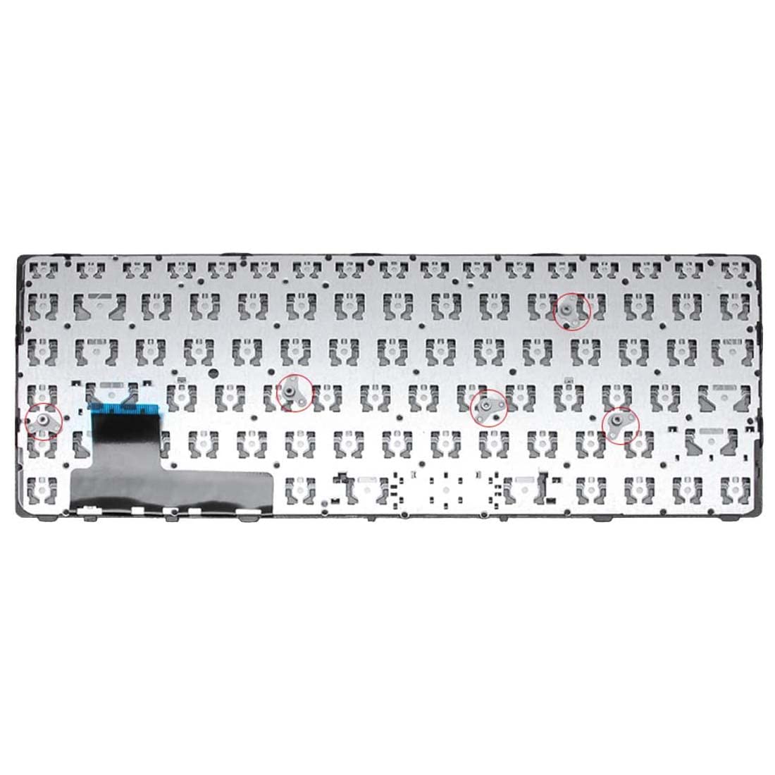 ADIUMA New Keyboard Compatible with EliteBook Folio 9470M 9470 9480 9480M Silver Frame Black Without Point Stick