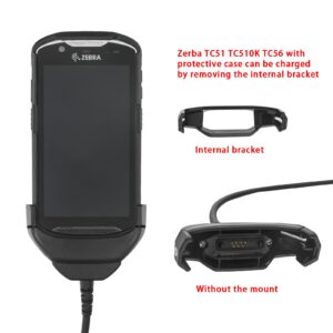 IYOUBOL Tc51 Charger,USB and Charger Cable for Zebra TC51 TC510K TC52 TC56 TC57,5V2A with 6ft Cable PDA Handheld Computer(CBL-TC51-USB1-01)