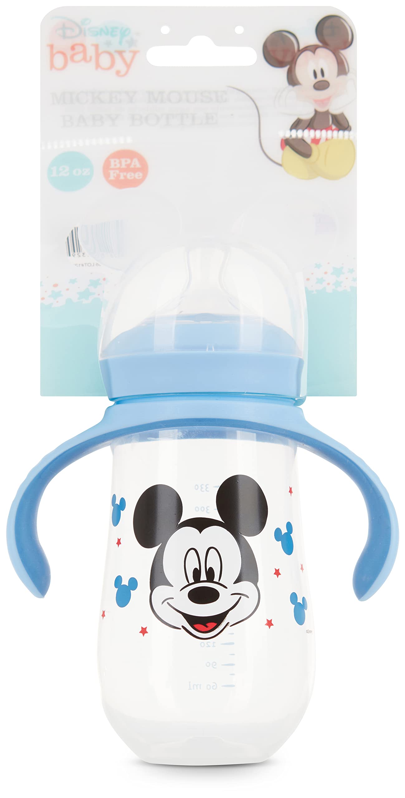 Disney Sippy Cups for Toddlers, Learner Sippy Cups for Kids with Pacifier, BPA-Free Trainer Cup with Handles, Leak-Proof Minnie Mouse and Mickey Mouse Sippy Cups, Perfect Unisex Gift for Children