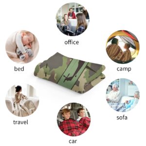 Aircraft Baby Blanket for Boys, Camouflage Army Green Blanket for Toddler Boys, Aircraft Fleece Throw Blanket for Kids Boys, Cool Aircraft Fuzzy Blanket for Sofa Bed Couch Baby (32" x 48")