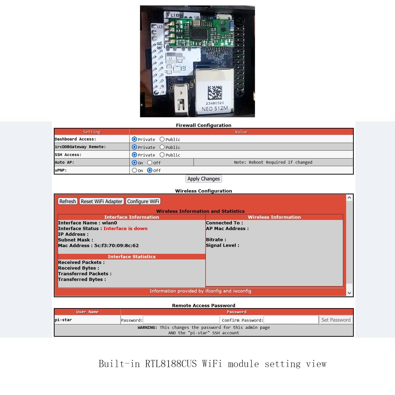 MMDVM Nano Hotspot - Portable NanoPi NEO with NanoHat OLED MMDVM with External WiFi Module | Allwinner H3 RAM 512MB Ubuntu Ready | Supports C4FM YSF NXDN DSTAR P25 DMR | CNC Alloy Case Heatsink