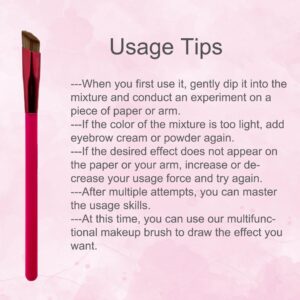 2 Pcs Multi Function Eyebrow Brush YASNAI Professional Eyebrow Brush Concealer Makeup Angled Eyebrow Hairline Brush