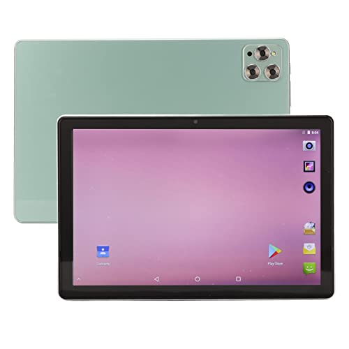 Tablet, 10in Gaming Tablet, Portable HD Tablet PC,Tablet for Android11,8GB RAM 128GB ROM,2.4G 5G WiFi Tablet,1960x1080 IPS, 5MP Front 8MP Rear,4G Calling Tablet (Green)