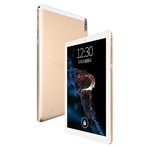 lonuo Gold Plate 10.1 Inch IPS 13MP HD Camera 100-240V 5G WiFi Gaming Tablet (US Plug)