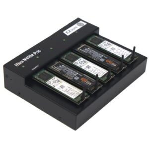 EZ Dupe 1 to 4 M.2 Duplicator - M.2 NVMe / M2 SATA NGFF (PCIe/ACHI NVMe) B Key, M Key, B+M Key 2230 2242 2260 2280 Module Internal SSD Cloner Copier 45MB/Sec MiniNVMe Plus