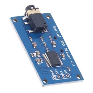 Uxsiya Music Play Board Accessory, 3.2-5.2V DC MP3 Module Simple Operation Adjustable Volume for Leonardo